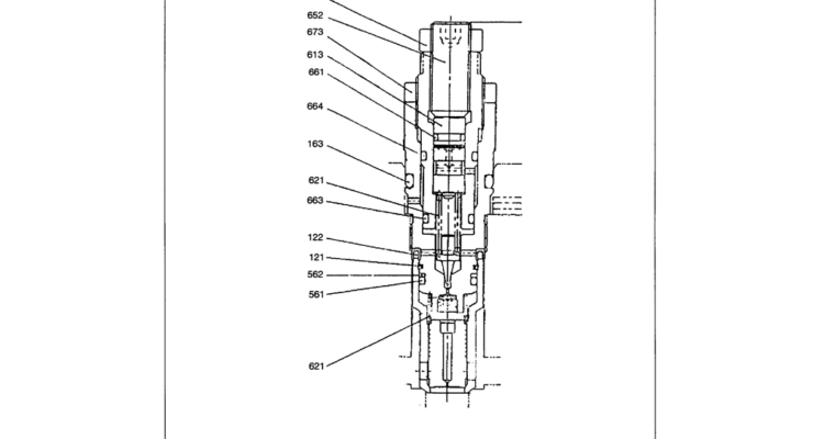 07 024 RELIEF VALVE ASSEMBLY (MAIN HYDRAULIC VALVE)