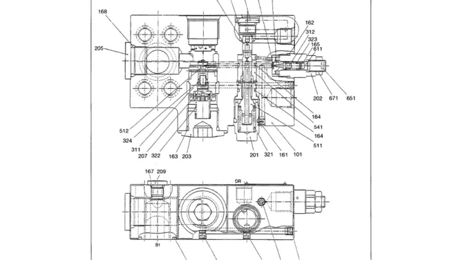 07-024 VALVE ASSEMBLY, HOLDING P/N LS28V00002F1-Kobelco SK480LC-6E SK480-6S SK480LC-6 SK450-6 Excavator Parts Number Electronic Catalog EPC Manuals