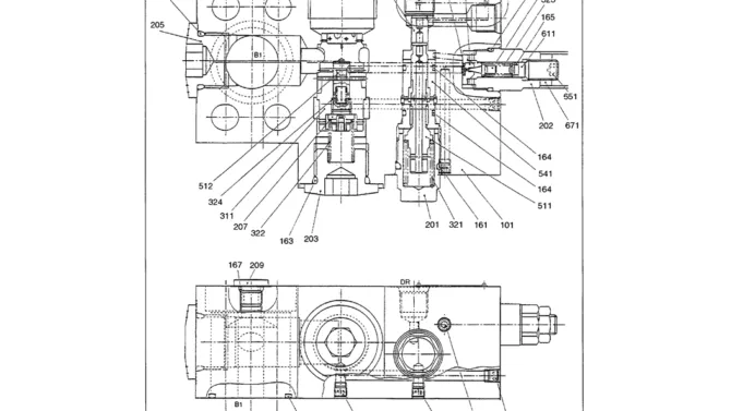 07-025 VALVE ASSEMBLY, HOLDING P/N LS28V00003F1-Kobelco SK480LC-6E SK480-6S SK480LC-6 SK450-6 Excavator Parts Number Electronic Catalog EPC Manuals