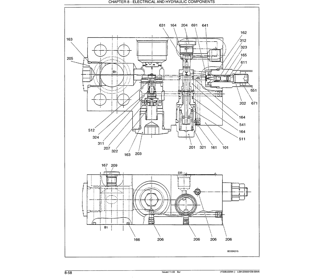 07-025 VALVE ASSEMBLY, HOLDING P/N LS28V00003F1-Kobelco SK480LC-6E SK480-6S SK480LC-6 SK450-6 Excavator Parts Number Electronic Catalog EPC Manuals