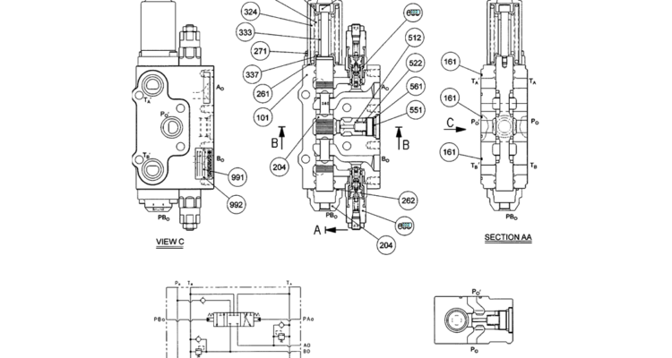07-026 CONTROL VALVE ASSEMBLY (NIBBLER & BREAKER) (YN30V00084F1)-SK200-6E SK210LC-6E SK200-6ES SK200LC-6E Kobelco Excavator Parts Number Electronic Catalog EPC Manuals