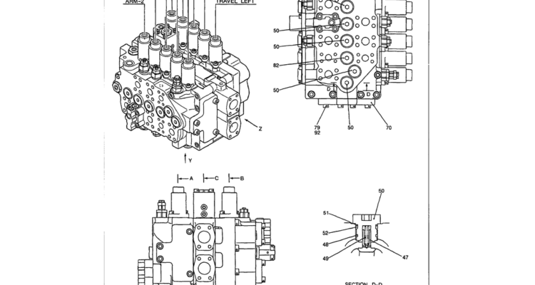 07-026 CONTROL VALVE ASSEMBLY P/N LS30V00002F3-Kobelco SK480LC-6E SK480-6S SK480LC-6 SK450-6 Excavator Parts Number Electronic Catalog EPC Manuals