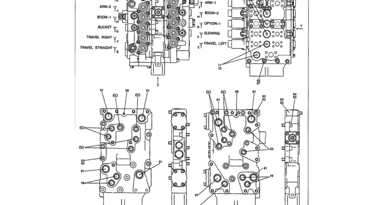 07-027 CONTROL VALVE ASSEMBLY P/N LS30V00002F3-Kobelco SK480LC-6E SK480-6S SK480LC-6 SK450-6 Excavator Parts Number Electronic Catalog EPC Manuals