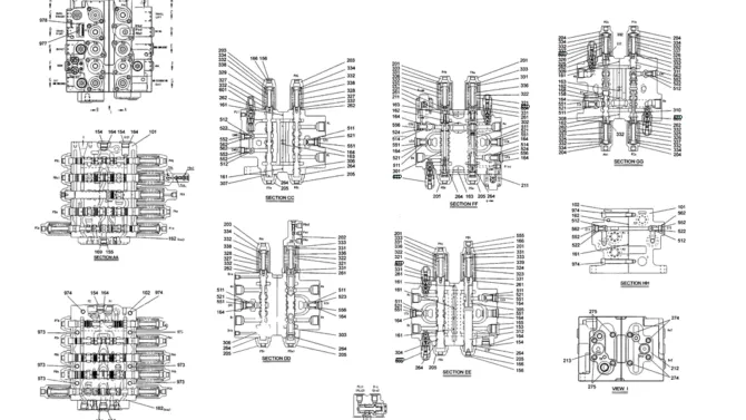 07-027 CONTROL VALVE ASSEMBLY (YN30V00091F3)-SK200-6E SK210LC-6E SK200-6ES SK200LC-6E Kobelco Excavator Parts Number Electronic Catalog EPC Manuals