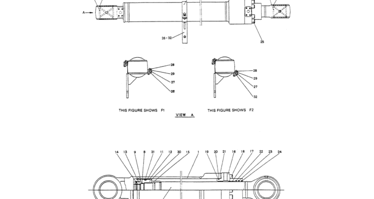 07-028CYLINDER ASSY, BOOM (L.H.)-Kobelco SK200-3 SK200LC-5 SK200 Excavator Parts Number Electronic Catalog EPC Manuals