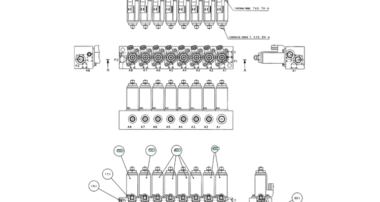 07-029(01) SOLENOID VALVE ASSEMBLY (YN35V00039F1)-SK200-6E SK210LC-6E SK200-6ES SK200LC-6E Kobelco Excavator Parts Number Electronic Catalog EPC Manuals
