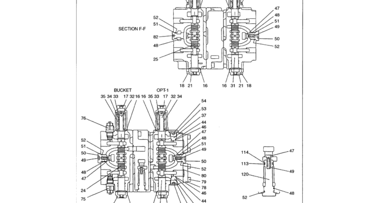 07-032 CONTROL VALVE ASSEMBLY P/N LS30V00002F3-Kobelco SK480LC-6E SK480-6S SK480LC-6 SK450-6 Excavator Parts Number Electronic Catalog EPC Manuals