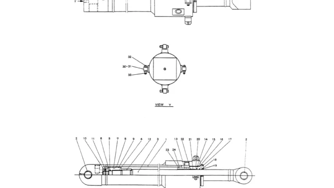 07-033ASSY, ARM (TELESCOPIC ATTACHMENT)-Kobelco SK200-3 SK200LC-5 SK200 Excavator Parts Number Electronic Catalog EPC Manuals