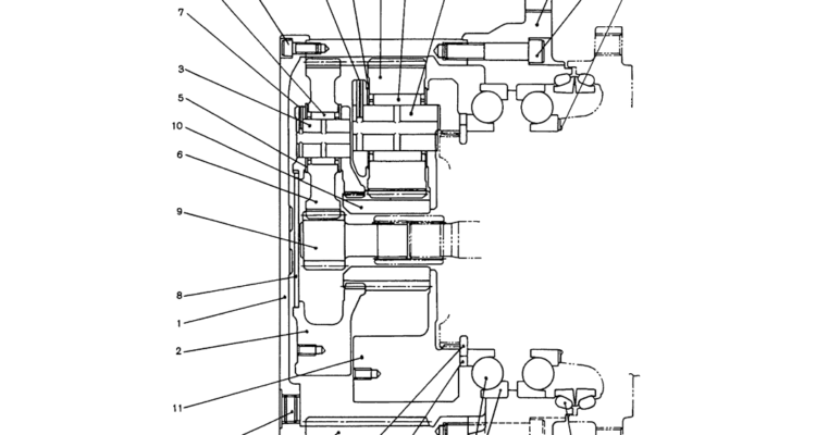 07-034 PROPELLING REDUCTION ASSEMBLY (YN53D00008F2)-SK200-6E SK210LC-6E SK200-6ES SK200LC-6E Kobelco Excavator Parts Number Electronic Catalog EPC Manuals