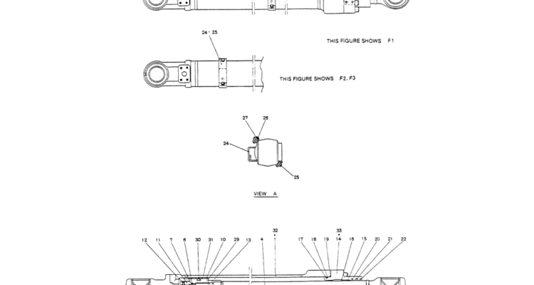 07 035CYLINDER ASSY, BUCKET (LONG RANGE)