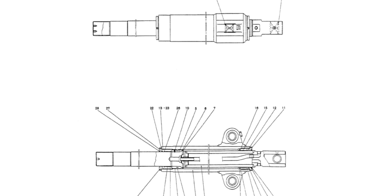 07-036CYLINDER ASSY (CLAMSHELL)-Kobelco SK200-3 SK200LC-5 SK200 Excavator Parts Number Electronic Catalog EPC Manuals