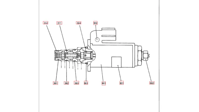 07-037 VALVE ASSEMBLY, SOLENOID P/N YN35V00020F1-Kobelco SK480LC-6E SK480-6S SK480LC-6 SK450-6 Excavator Parts Number Electronic Catalog EPC Manuals