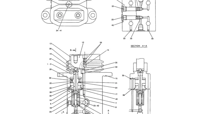 07-038 PROPELLING PILOT VALVE ASSEMBLY (YX30V00004F1)-SK200-6E SK210LC-6E SK200-6ES SK200LC-6E Kobelco Excavator Parts Number Electronic Catalog EPC Manuals