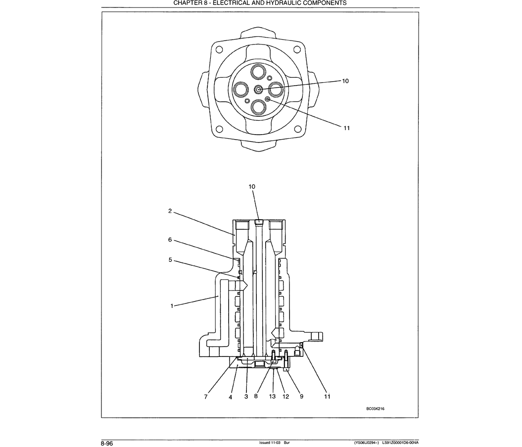 07-042 SWIVEL JOINT ASSEMBLY P/N LS55V00001F1-Kobelco SK480LC-6E