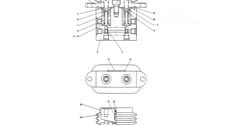 07-042VALVE ASSY, PILOT, P/N YR30V00004F1,F2-Kobelco SK200-3 SK200LC-5 SK200 Excavator Parts Number Electronic Catalog EPC Manuals