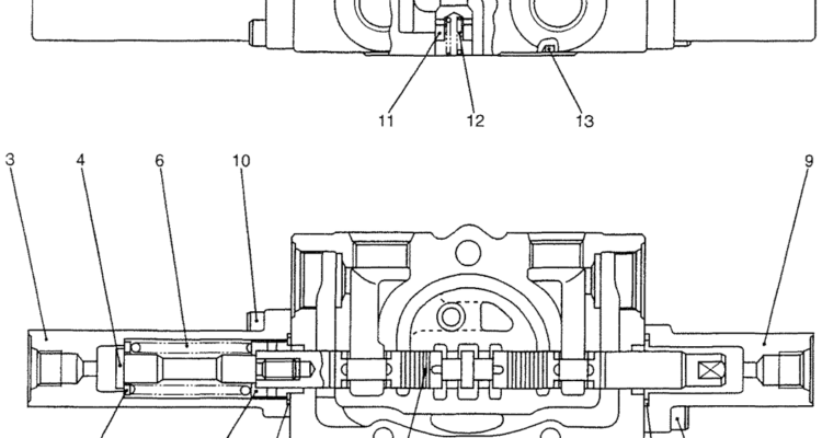 07-043-01 SECTION ASSEMBLY, SPOOL (YT30V00027F1)-SK200-6E SK210LC-6E SK200-6ES SK200LC-6E Kobelco Excavator Parts Number Electronic Catalog EPC Manuals