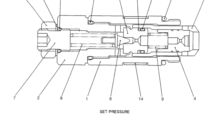 07 043 02 VALVE ASSEMBLY, RELIEF (2436R1119F1, F2, F3, F4,