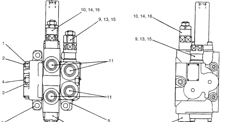 07-043 VALVE ASSEMBLY, CONTROL (YY30V00008F1, F2 & F3)-SK200-6E SK210LC-6E SK200-6ES SK200LC-6E Kobelco Excavator Parts Number Electronic Catalog EPC Manuals
