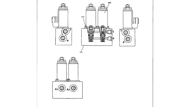 07-047 SOLENOID VALVE ASSEMBLY P/N YN3500040F1-Kobelco SK480LC-6E SK480-6S SK480LC-6 SK450-6 Excavator Parts Number Electronic Catalog EPC Manuals