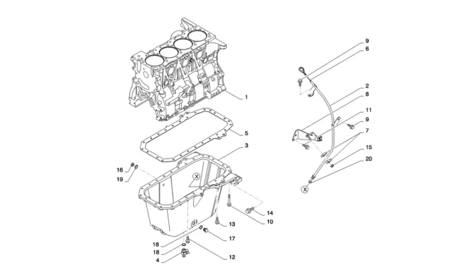 08-001(02)CYLINDER BLOCK HINO J05E-SK235SR-2 SK235SRLC-2 SK235SR Kobelco Excavator Parts Number Electronic Catalog EPC Manuals