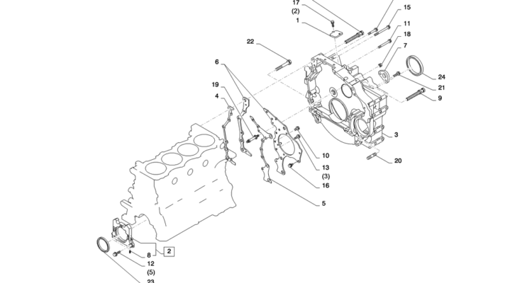 08-003(00)TIMING GEAR COVER AND FLYWHEEL HOUSING HINO J05E-SK235SR-2 SK235SRLC-2 SK235SR Kobelco Excavator Parts Number Electronic Catalog EPC Manuals