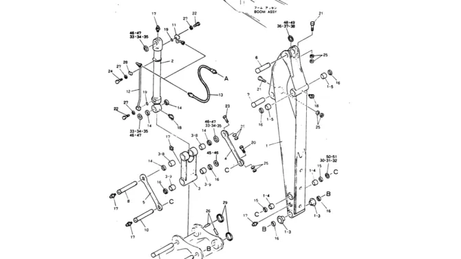 08-005 ARM ASSY, 2.98M P/N 24100J15109F1-Kobelco SK220LC-3 SK250LC SK220-3 Excavator Parts Number Electronic Catalog EPC Manuals