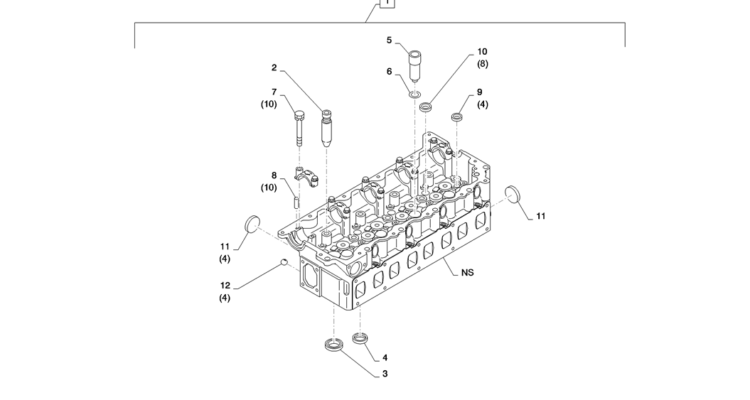 08-006(01)CYLINDER HEAD HINO J05E-SK235SR-2 SK235SRLC-2 SK235SR Kobelco Excavator Parts Number Electronic Catalog EPC Manuals