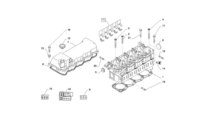 08-006(02)CYLINDER HEAD J05E-T ENGINE -SK235SR-2 SK235SRLC-2 SK235SR Kobelco Excavator Parts Number Electronic Catalog EPC Manuals