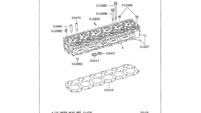 08-007 CYLINDER HEAD Mitsubishi 6D16 Engine-SK330LC-6E SK330-6E SK350LC-6E Kobelco Excavator Parts Number Electronic Catalog EPC Manuals