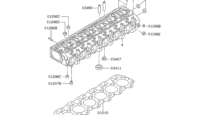 08-007 CYLINDER HEAD Mitsubishi 6D34 Emgine-SK200-6E SK210LC-6E SK200-6ES SK200LC-6E Kobelco Excavator Parts Number Electronic Catalog EPC Manuals