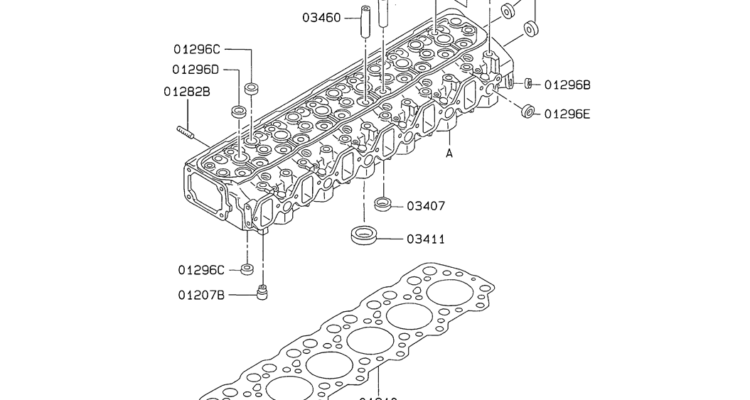 08 007 CYLINDER HEAD Mitsubishi 6D34 Emgine