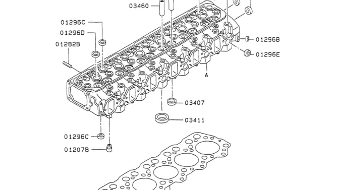 08-007CYLINDER HEAD Mitsubishi 6D34 Engine-Kobelco SK200-3 SK200LC-5 SK200 Excavator Parts Number Electronic Catalog EPC Manuals