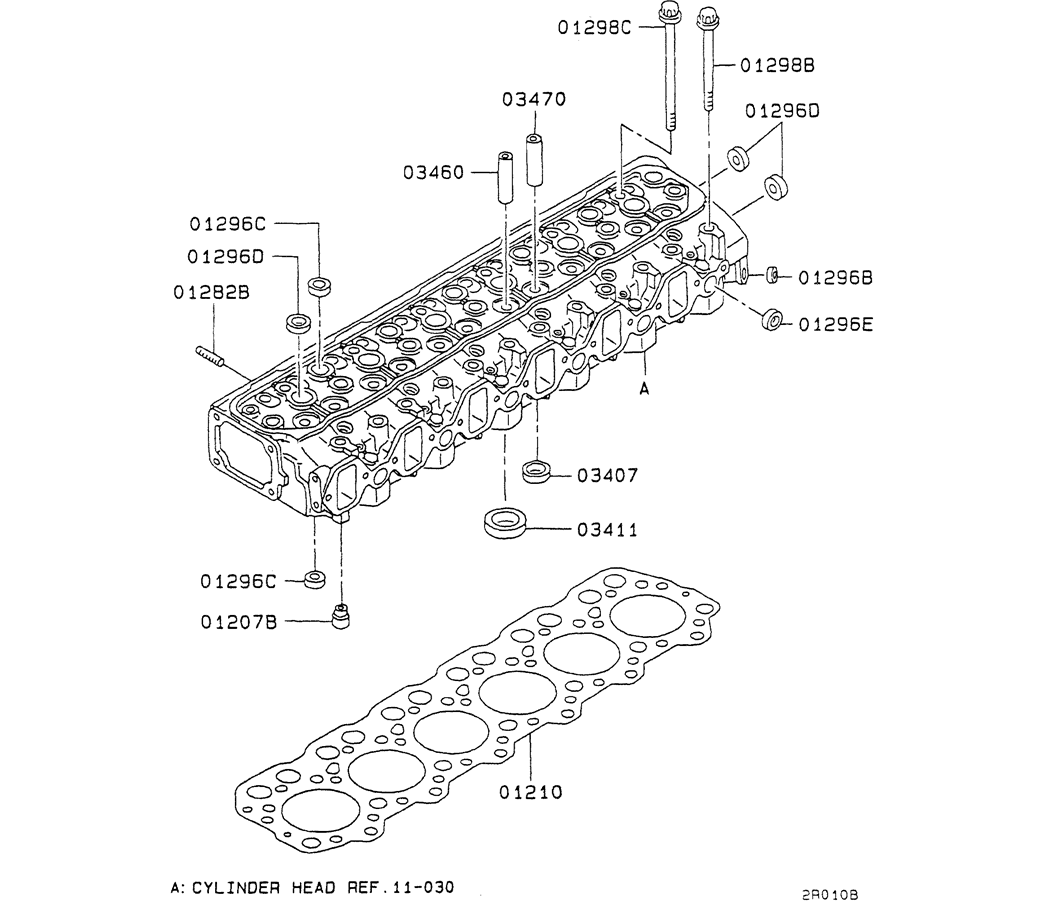 08-007CYLINDER HEAD Mitsubishi 6D34 Engine-Kobelco SK200-3 SK200LC-5 SK200 Excavator Parts Number Electronic Catalog EPC Manuals