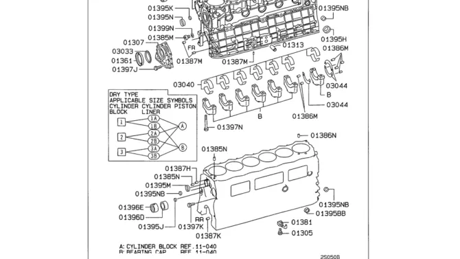08-008 CYLINDER BLOCK Mitsubishi 6D16-SK330LC-6E SK330-6E SK350LC-6E Kobelco Excavator Parts Number Electronic Catalog EPC Manuals