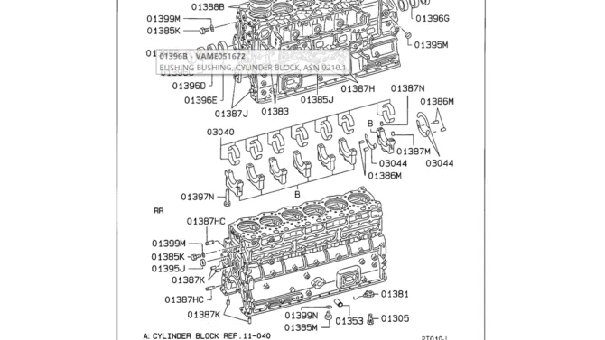 08-008 CYLINDER BLOCK Mitsubishi 6D24-Kobelco SK480LC-6E SK480-6S SK480LC-6 SK450-6 Excavator Parts Number Electronic Catalog EPC Manuals