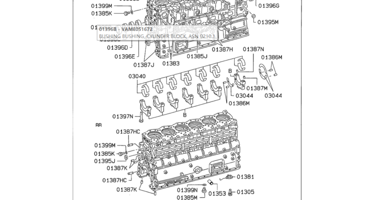 08-008 CYLINDER BLOCK Mitsubishi 6D24-Kobelco SK480LC-6E SK480-6S SK480LC-6 SK450-6 Excavator Parts Number Electronic Catalog EPC Manuals