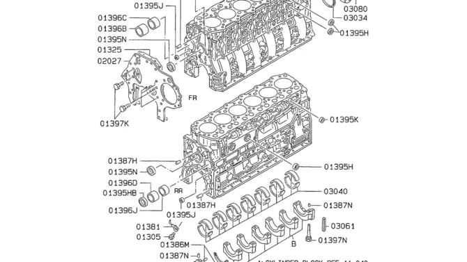 08-008 CYLINDER BLOCK Mitsubishi 6D34 Emgine-SK200-6E SK210LC-6E SK200-6ES SK200LC-6E Kobelco Excavator Parts Number Electronic Catalog EPC Manuals
