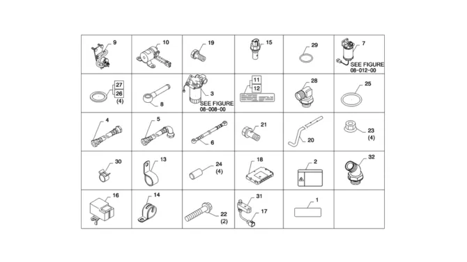 08-008(00)ENGINE ACCESSORY PARTS-SK235SR-2 SK235SRLC-2 SK235SR Kobelco Excavator Parts Number Electronic Catalog EPC Manuals