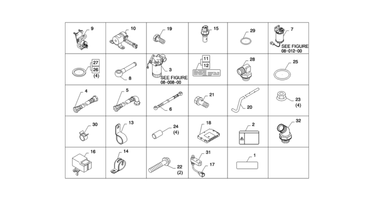 08-008(00)ENGINE ACCESSORY PARTS-SK235SR-2 SK235SRLC-2 SK235SR Kobelco Excavator Parts Number Electronic Catalog EPC Manuals