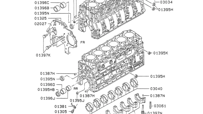 08-008CYLINDER BLOCK Mitsubishi 6D34 Engine-Kobelco SK200-3 SK200LC-5 SK200 Excavator Parts Number Electronic Catalog EPC Manuals