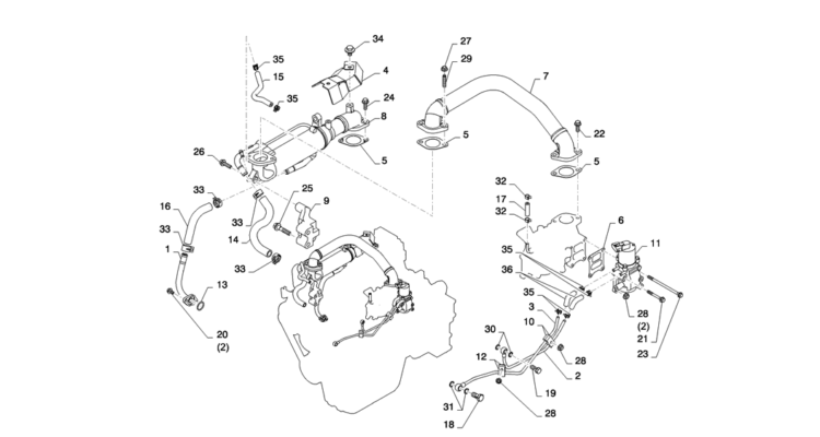 08-009(02)INTAKE AND EXHAUST SYSTEM-SK235SR-2 SK235SRLC-2 SK235SR Kobelco Excavator Parts Number Electronic Catalog EPC Manuals
