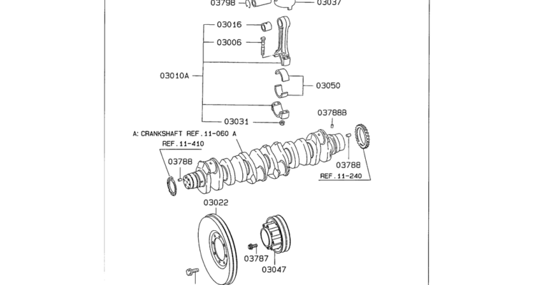 08-011 PISTON CONNECTING ROD AND CRANKSHAFT-Kobelco SK480LC-6E SK480-6S SK480LC-6 SK450-6 Excavator Parts Number Electronic Catalog EPC Manuals