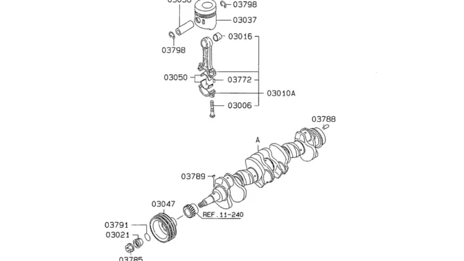 08-011 PISTON, CONNROD AND CRANKSHAFT-SK200-6E SK210LC-6E SK200-6ES SK200LC-6E Kobelco Excavator Parts Number Electronic Catalog EPC Manuals