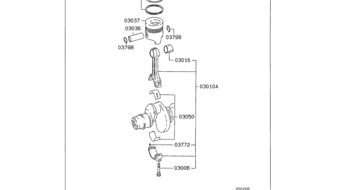08-011(01) PISTON CONNECTING ROD AND CRANKSHAFT Mitsubishi 6D16-SK330LC-6E SK330-6E SK350LC-6E Kobelco Excavator Parts Number Electronic Catalog EPC Manuals