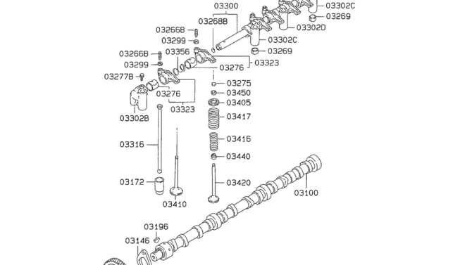 08-012 CAMSHAFT AND VALVE-SK200-6E SK210LC-6E SK200-6ES SK200LC-6E Kobelco Excavator Parts Number Electronic Catalog EPC Manuals