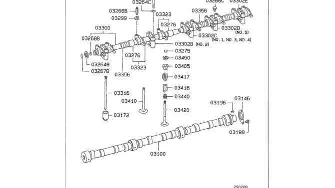 08-012 CAMSHAFT AND VALVE Mitsubishi 6D16-SK330LC-6E SK330-6E SK350LC-6E Kobelco Excavator Parts Number Electronic Catalog EPC Manuals