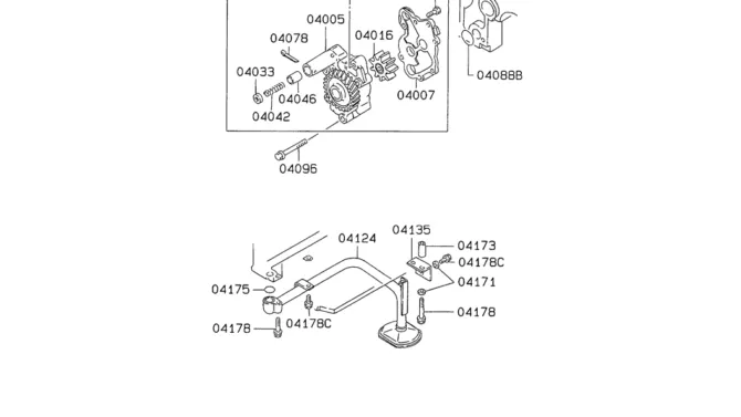 08-015 OIL PUMP AND STRAINER Mitsubishi 6D34 Emgine-SK200-6E SK210LC-6E SK200-6ES SK200LC-6E Kobelco Excavator Parts Number Electronic Catalog EPC Manuals