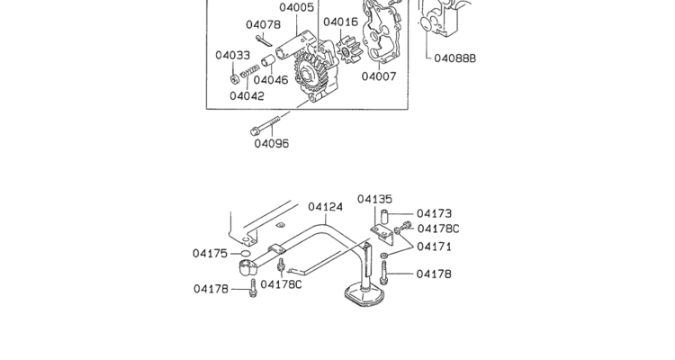 08-015 OIL PUMP AND STRAINER Mitsubishi 6D34 Emgine-SK200-6E SK210LC-6E SK200-6ES SK200LC-6E Kobelco Excavator Parts Number Electronic Catalog EPC Manuals