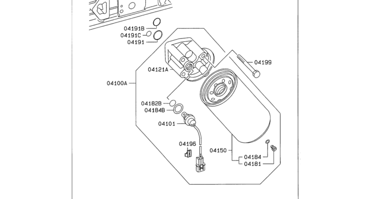 08 016 OIL FILTER Mitsubishi 6D16 Engine