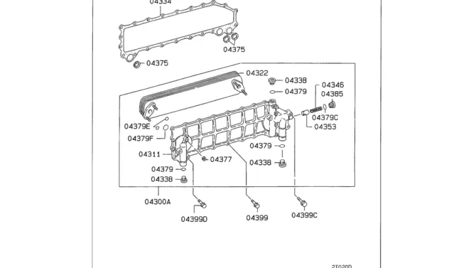 08-017 OIL COOLER Mitsubishi 6D24-Kobelco SK480LC-6E SK480-6S SK480LC-6 SK450-6 Excavator Parts Number Electronic Catalog EPC Manuals